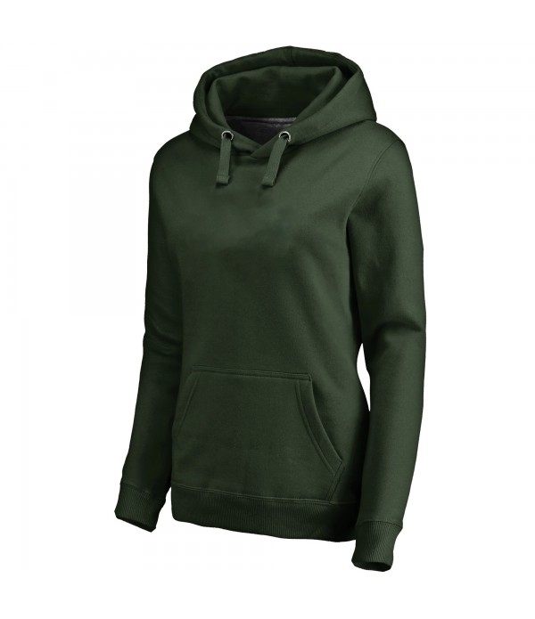 Women's Green Personalized Winning Streak V-Neck Pullover Hoodie