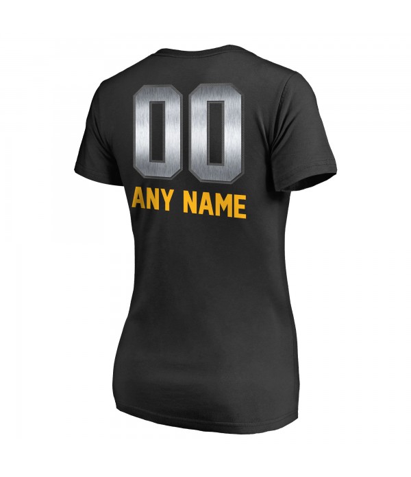 Women's Black Personalized Midnight Mascot T-Shirt