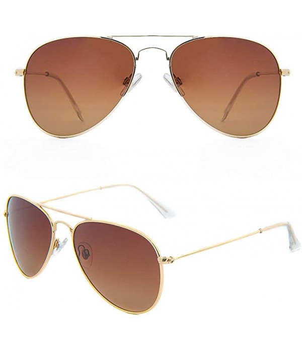 Polarized Aviator Sunglasses for Women Men, 100% UV Protection Mirrored Lens Metal Frame