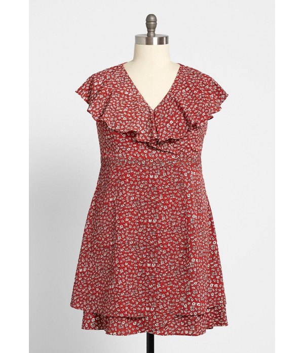 Sprout About Faux-Wrap Dress - Plus Size
