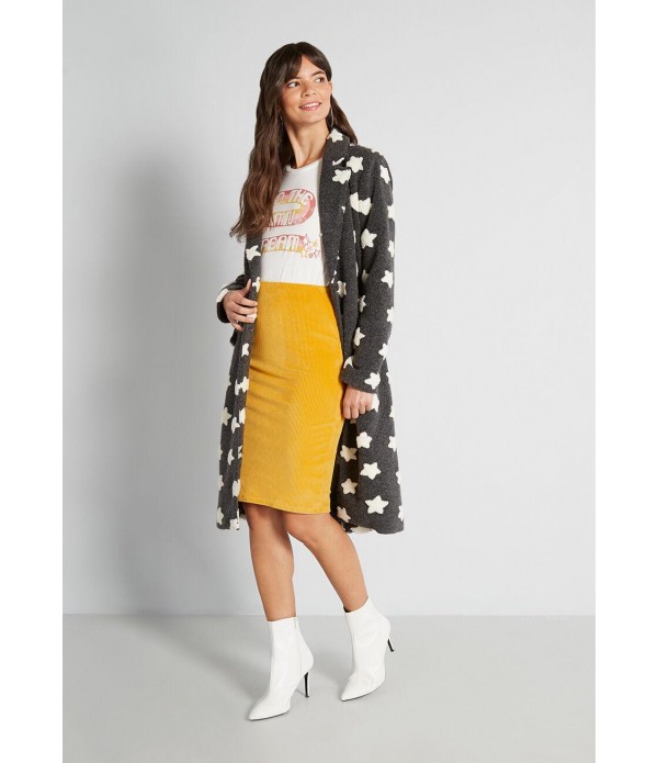 Courteous Corduroy Pencil Skirt