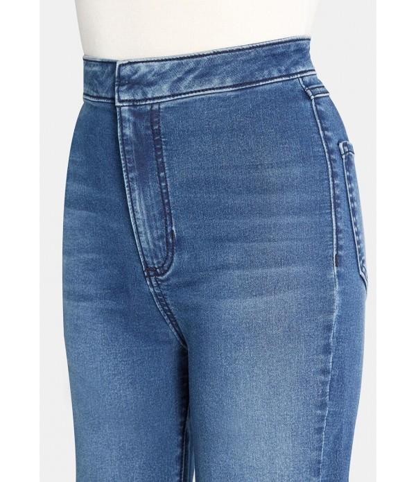 More to Flare High-Rise Jeans