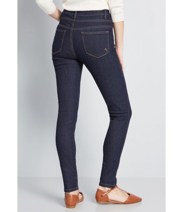 Karaoke Seamstress Buttoned Skinny Jeans - 30 in.