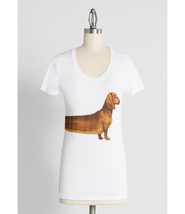 Ask Me About My Weiner Dog Graphic Tee