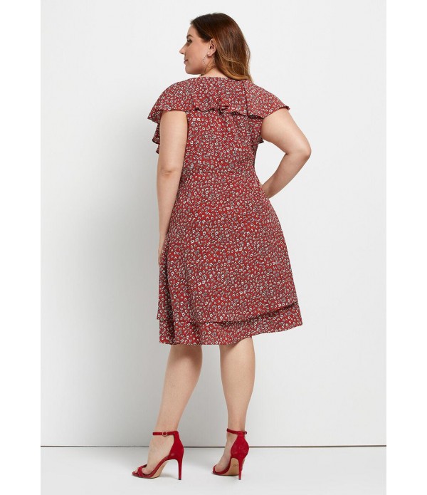 Sprout About Faux-Wrap Dress - Plus Size
