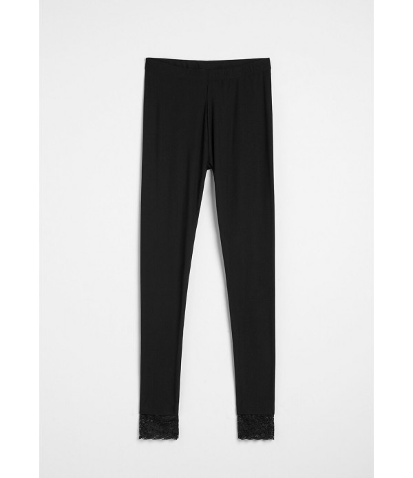 Give Me a Break Lace Trim Leggings