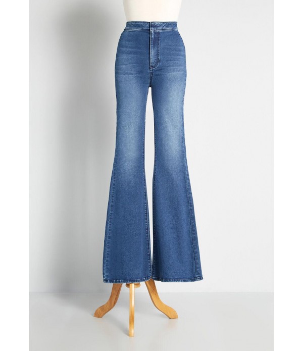More to Flare High-Rise Jeans
