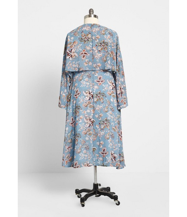 What's Blooming? Wrap Dress - Plus Size