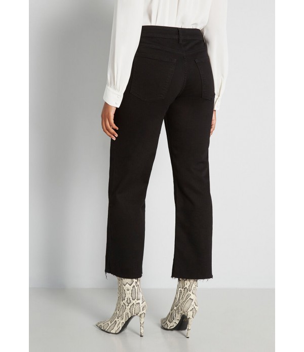 ICN Cropped Wide-Leg Jeans
