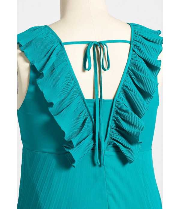 Frills and Thrills Midi Dress - Plus Size