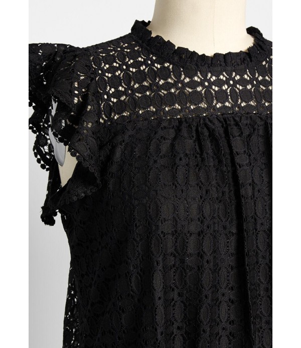 A Night Out Crochet Tunic - Plus Size