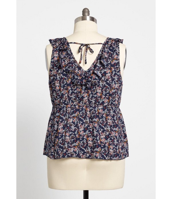 ModCloth x Tea With Lemon Peplum Tunic - Plus Size