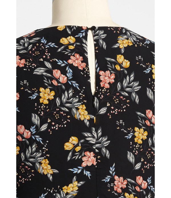 Fluttering Romance Midi Dress - Plus Size