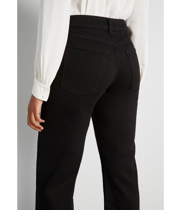 ICN Cropped Wide-Leg Jeans