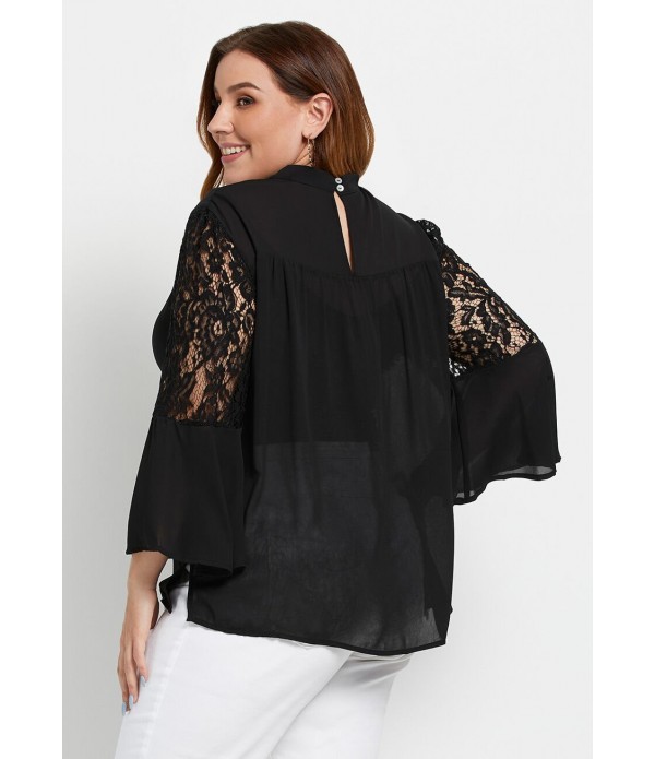 Miss Fab Bell Sleeve Blouse - Plus Size