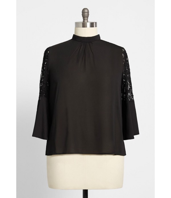 Miss Fab Bell Sleeve Blouse - Plus Size