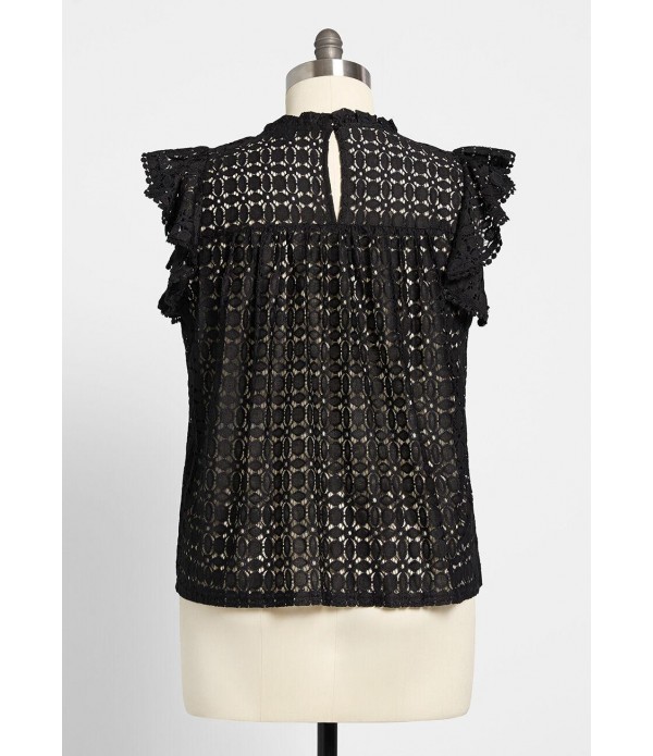 A Night Out Crochet Tunic - Plus Size