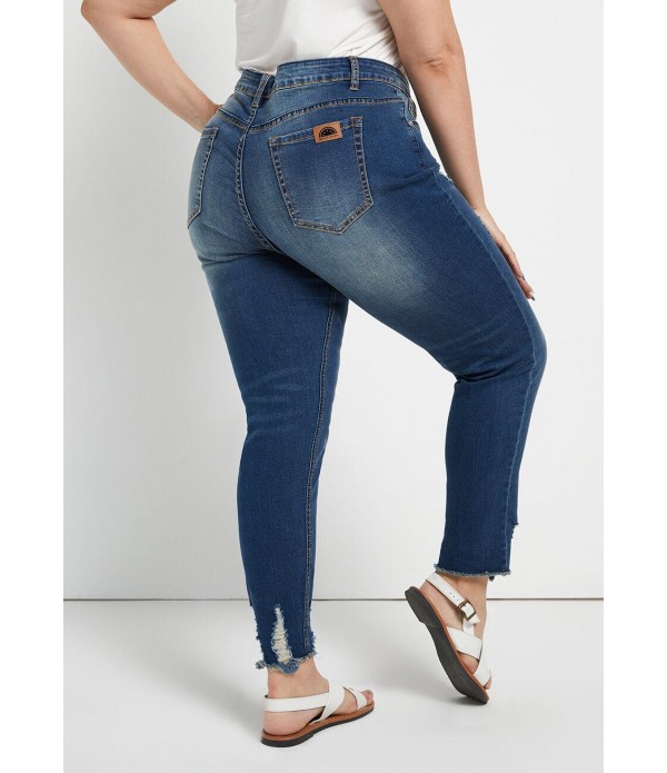 Frequent Fraycation Skinny Jeans - Plus Size