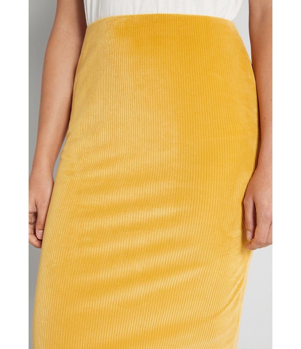 Courteous Corduroy Pencil Skirt