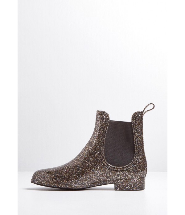 Glitz Raining, Glitz Pouring Rain Boot in Steel